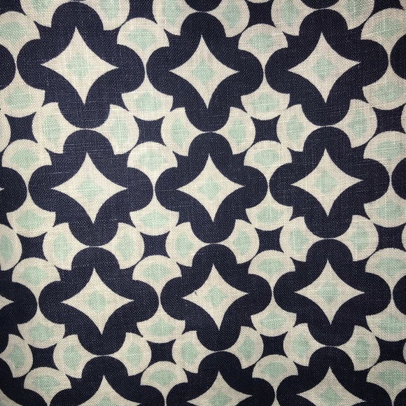 Boden Romaine Linen Sleeveless Top Navy, Diamond Drop Geometric - Size US 20 - Picture 5 of 11